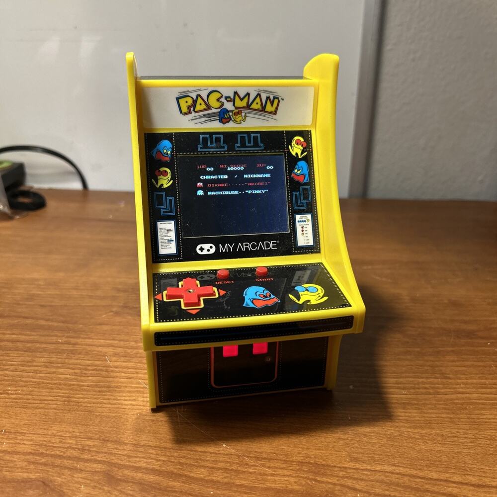 My Arcade Pac-Man Micro Player Mini Arcade Video Game Machine - Tested
